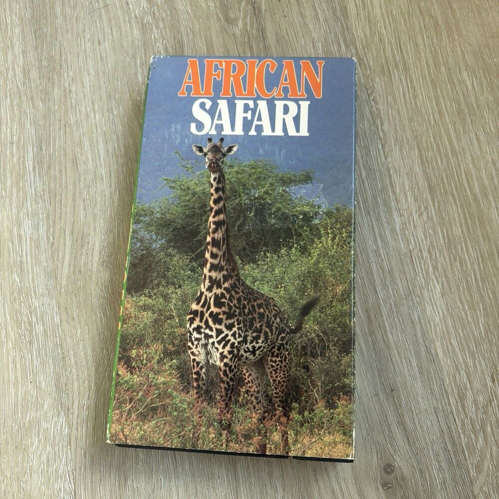 MNTEX African Safari VHS Tape 1991 Wildlife Nature Kenya Tanzania Travel Video
